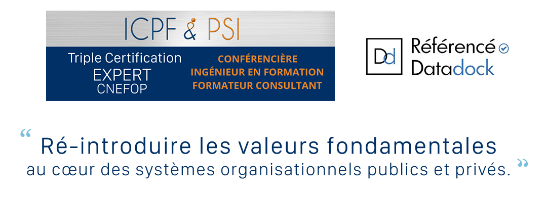 ICPF & &PSI Conférencère, Ingénieur en formation, Formateur consultant, Référencé Datadock ICPF & &PSI Conférencère, Ingénieur en formation, Formateur consultant, Référencé Datadock