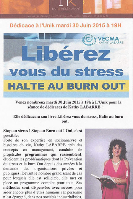 Libérez vous du stress HALTE AU BURN OUT